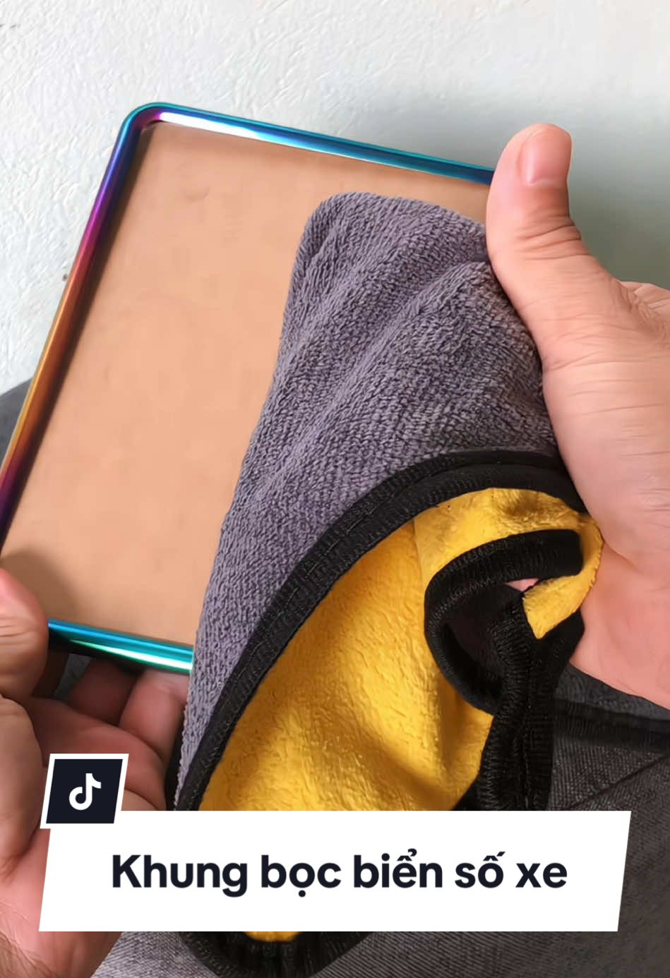Khung bọc biển số xe máy màu titan tự lắp tại nhà. #khungbocbiensoxemay #bocbiensotitan #bocbiensoxemay 
