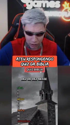 ATEU RESPONDENDO QUIZ BIBLICO #yuri22 #quiz #biblia #ateu #tropadogoti 