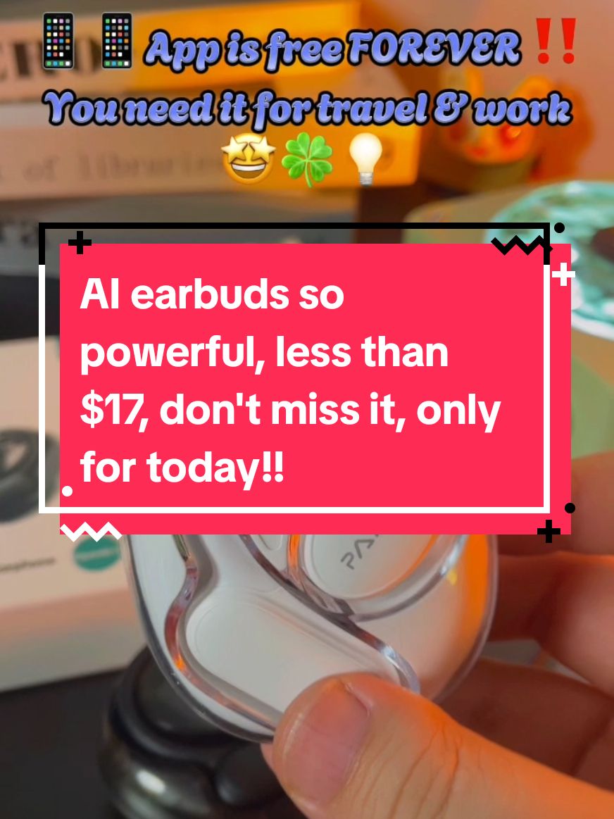 AI earbuds so powerful, less than $17, don't miss it, only for today!!#foryourpages #fyp #blackfridaymusthave #spotlightfinds #titokshopcybermonday #tiktokshopblackfriday #tiktokmademebuyit #tiktokshop #headset #headphones🎧 #ergnomic #BlackFridaydeals2024 #blackfridaysale #blackfridayshopping #earbudswireless #bluetoothheadset #translation 