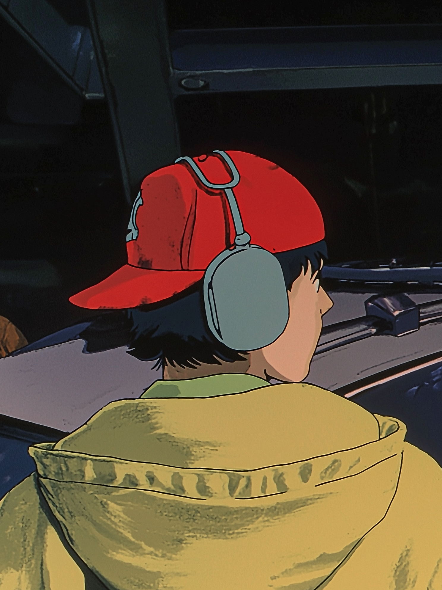 Asking an Ai to retexture a guy listening to music in anime style #ai #aiart #aivideo #midjourney #relatable #music #liluzivert #studioghibli #anime #trending #rap #fyp #foryou #fypシ #xyzbca
