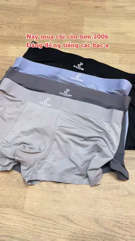 Quần sịp thun lạnh, mềm mát rượi, thoáng khí, co giãn #quansipnam #boxer #pttom #xuhuong 