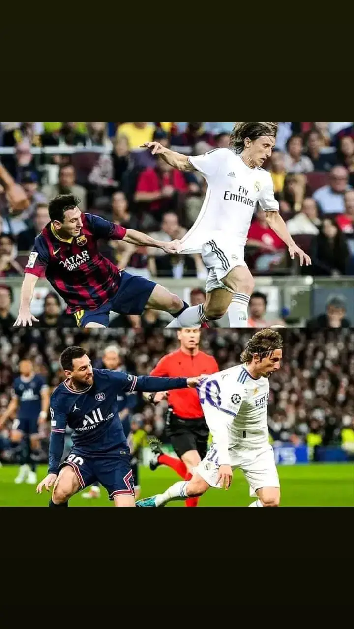 Momen Ketika Messi meminta secara paksa jersey Modric dari ketika main di Barcelona sampai di PSG. #lukamodric#modric#lionelmessi#messi#fyp