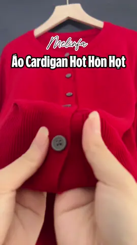 Áo len cardigan đỏ tươi tắn, ấm áp cho mùa thu đông❤️❤️❤️ #dolennhamelinfa #aolen #lendetkim #thudong #aolenquangchau #cardigan #aocardigan #aokhoac 