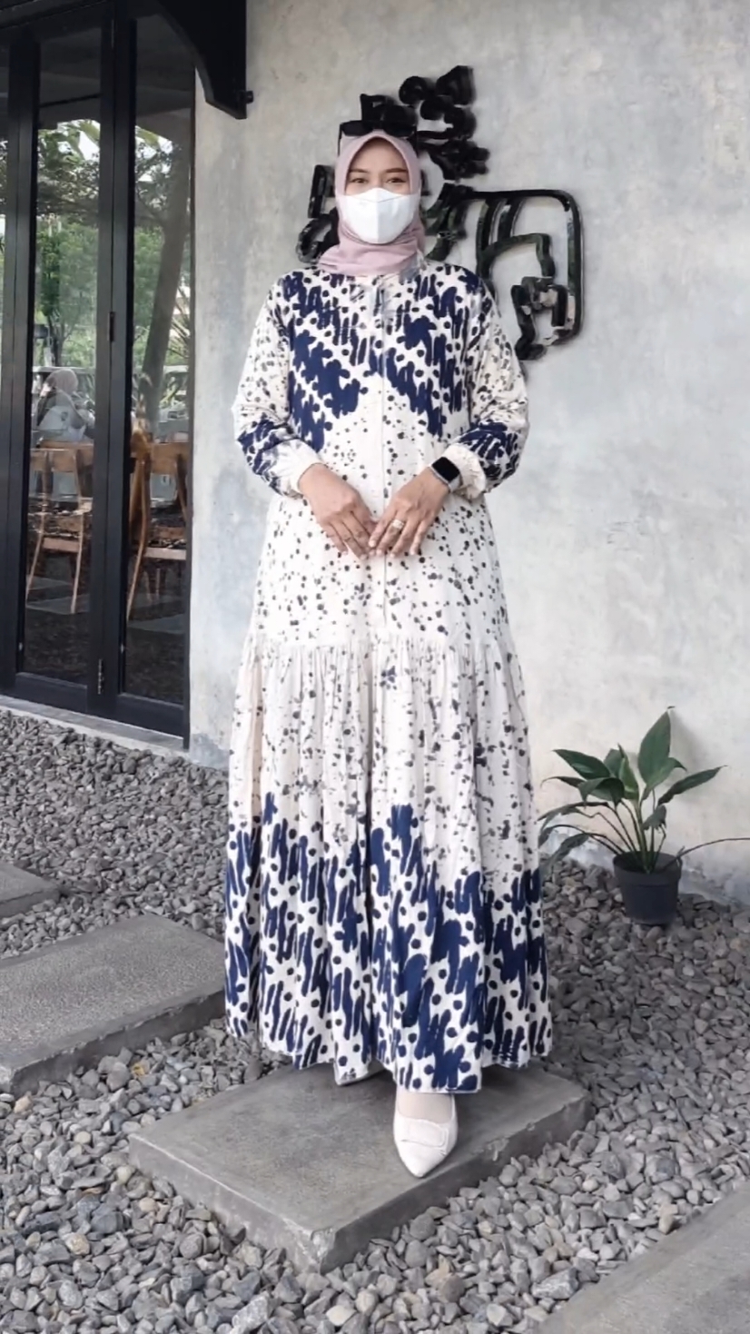 RESTOK lagi gamis twill premium rempel atas lutut #haynabatik #gamistwillpremium #JelajahLiburan #gamistwillpekalongan #fyp #ootdgamis #outfithijab #CapCut 