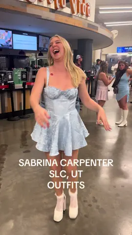 Sabrina Carpenter concert outfits inspo from Salt Lake City! #sabrinacarpenter #concertoutfit 