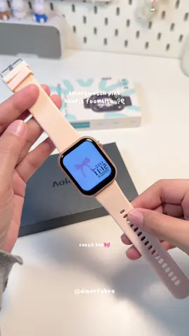 Smartwatch pink🎀 #smartwatchhuafit #huafitfoomlite #smartwatchviral #smartwatch 