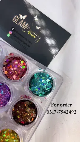 12 shades Mix sparkly chunky Sequins Eyes face Glitters#glambeautybyeesha #spark #glitter #eyes #eyesonme #makeup #foru #glam #cosmetics #brand #viral_video #viralditiktok #for #eyelashes 