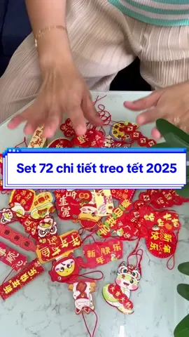 Set 72 chi tiết treo tết 2025 #giadungtienich #settrangtritet #liengtreotet #trangtritet2025 #settreotet 