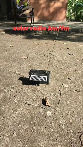 Solar rechargeable battery radio Bluetooth speaker AM/FM with LED lights  #solarradio #fyp#foryoupage