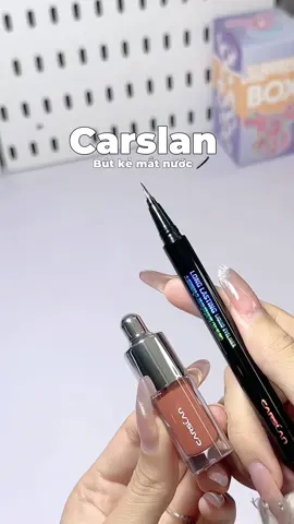 Bút kẻ mắt nước lâu trôi Carslan 🖊️🤩🫧🪞 #butkemat #carslan #butkematlautroi #reviewlamdep #makeup #minnriviu #muataitiktok 