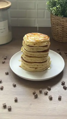Pancakes super moelleux, prets en 10 minutes ! #food #homemade #recette #recettefacile #pourtoi #foryou #fyp 
