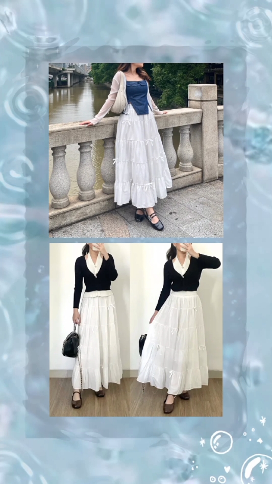 VAV - PEONY SKIRT RIBBON  #fashion #tiktokshop #fypシ゚viral🖤tiktok☆♡ #promoguncang1111 