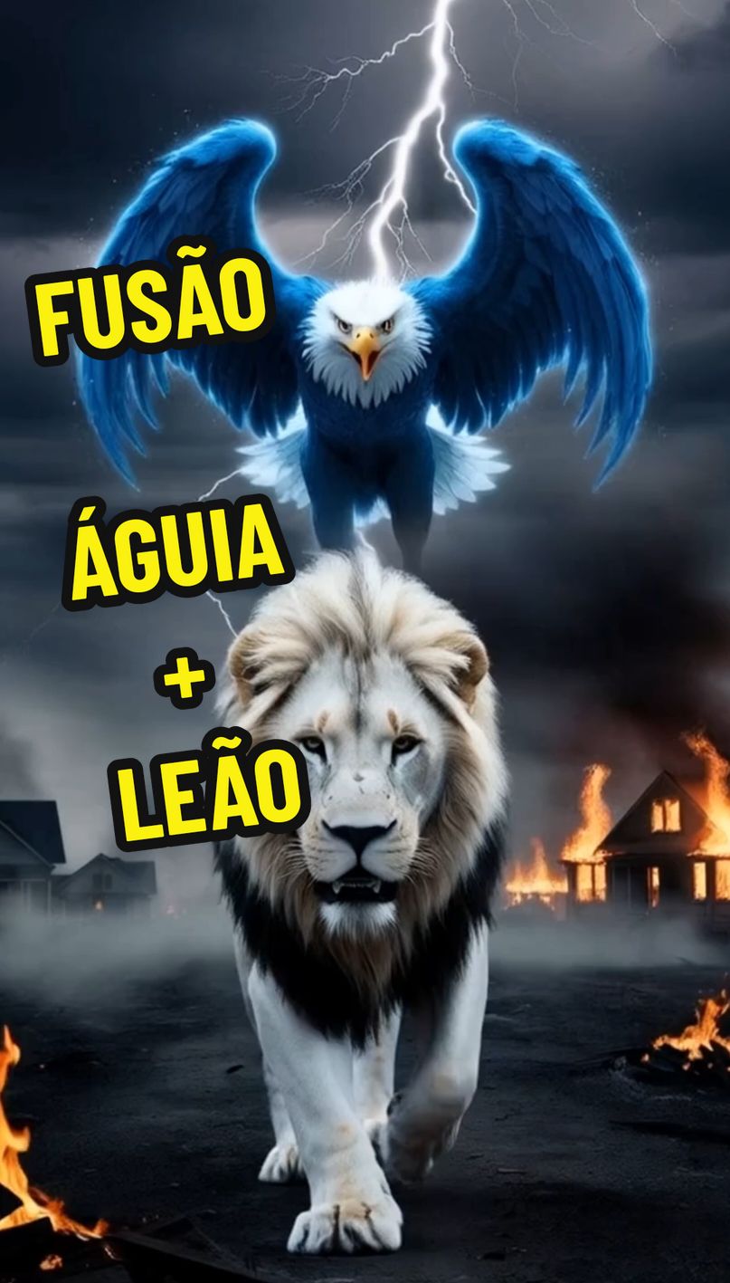 FUSÃO | ÁGUIA + LEÃO #fusao #aguia #leao #mutação #capcut_edit