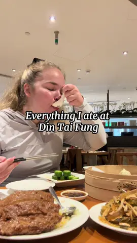First time at Din Tai Fung!!! #taiwan #food #Foodie #xiaolongbao #dintaifung #soup #pork #rice #beef #sauce #yum #mukbang 