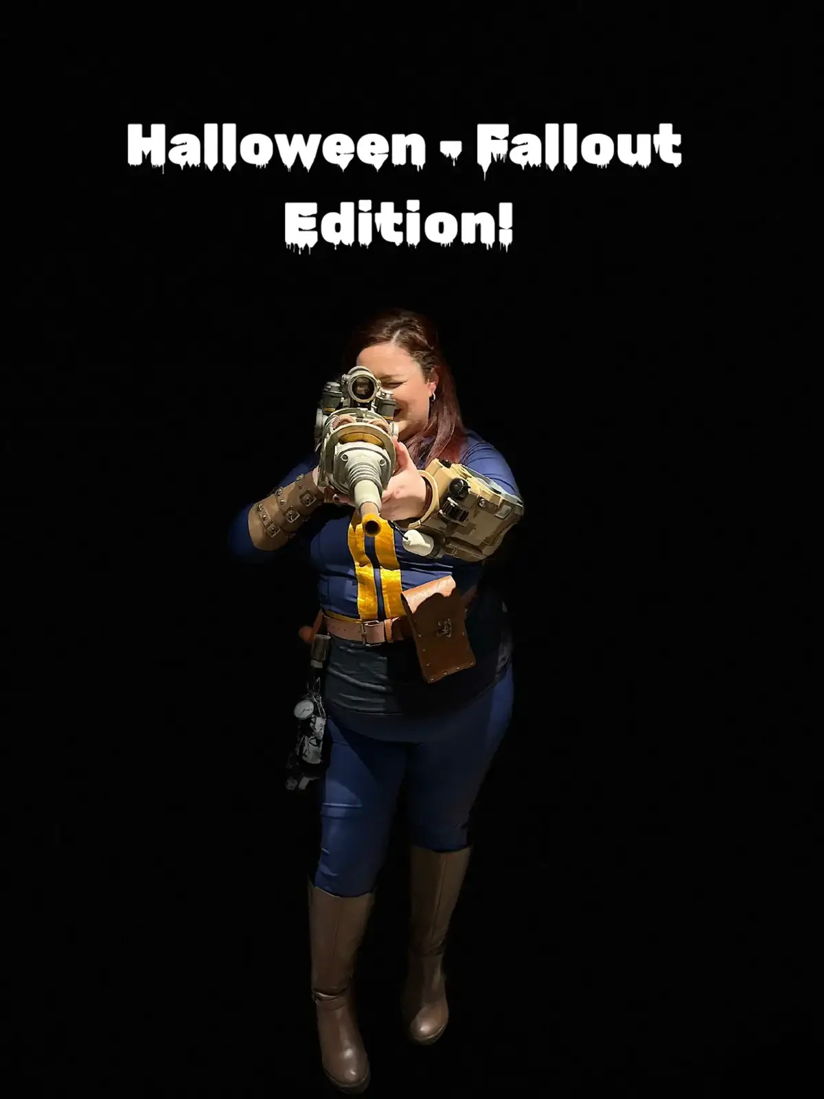 LOVED making this costume, if I do say so myself it's one of my best Halloween costumes yet! #fallout #fallout4 #wasteland #gamer #GamerGirl #gamertiktok #gaming #vault111 #vaultboy #vaulttec #fyp #foryou #Halloween #halloweencostume 