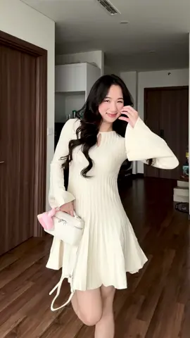 𝐎𝐌𝐆 𝐧𝐞𝐰 𝐃𝐫𝐞𝐬𝐬 𝐊𝐧𝐢𝐭 em váy len ai mặc cũng xinhh 🍂🎀….. #fyp #xuhuongtiktok #thoitrangnu #vaylen #viraltiktok #tiktokviral 