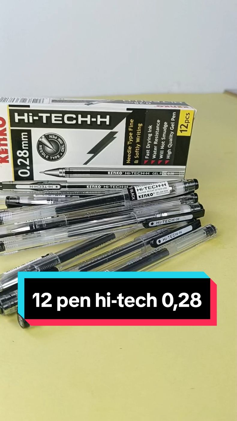 Pulpen hi-tech 0,28 harga per bok isi 12 pcs ada juga merk lain cek keranjang kuningnya ya#Pen #Bulpoin #Hitech #Wibgajian #najahshoop #promoguncang1111 