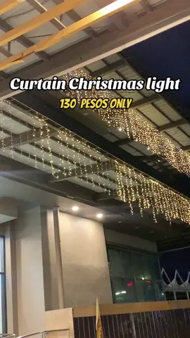Mag check out  ka na ante habang naka 130 pesos pa Dali #christmaslights#lightssolar#curtainslights 