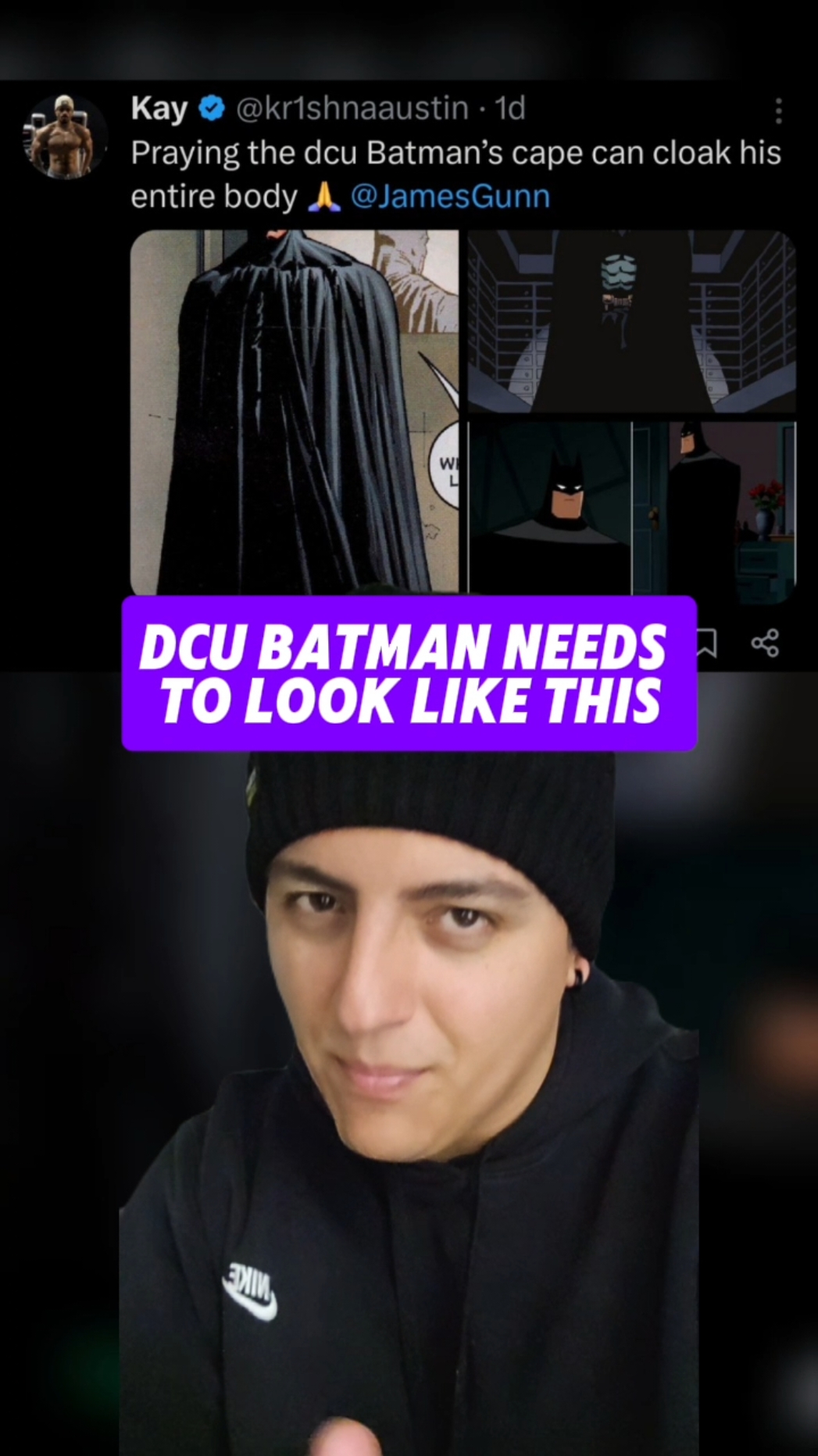 This needs to happen for our DCU Batman 👀 #batman #thebatman #darkknight #dc #dcu #batsreacts 