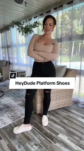 Ok. I may need these… in multiple colors 😳😫 #heydude #plateformshoes #shoecheck #shoestyle #yesplease #selfcarefinds 