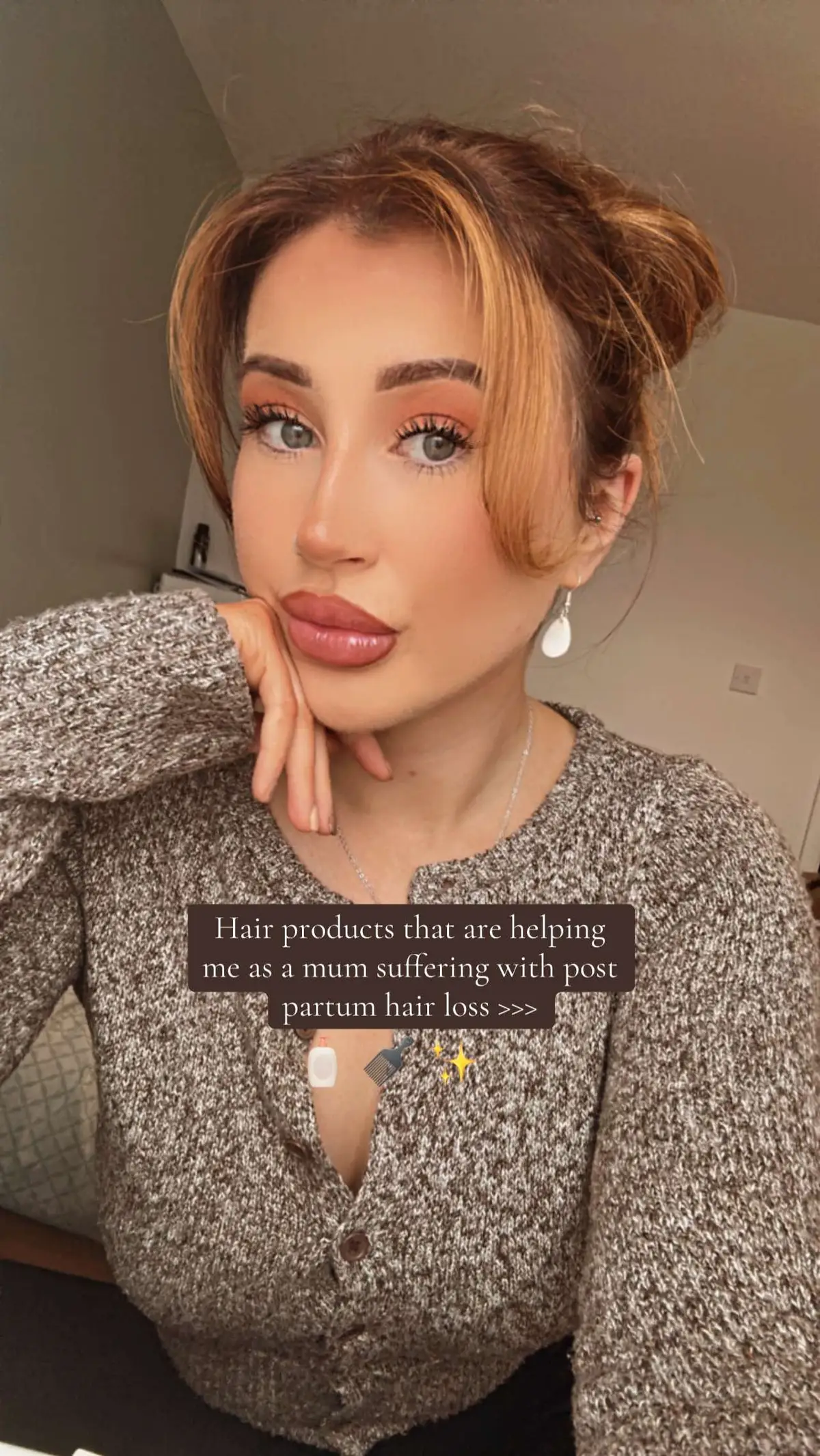 My hair loss started about 8 months after i had my baby and i genuinely had no idea this could happen! Ive got a long way to go on my hair journey but these products are definately helping. I cant wait for the day i can wear my hair like i used too 🫶🏼✨🎀 #postpartumhairloss #hairlosssolutions #postpartum #naturespell #hairsyrup #hairgrowth @Nature Spell Inc @hairsyrup 