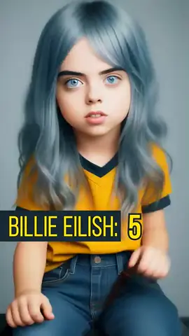Billie Eilish AI-Generated Age Progression #ai #billieeilish #fyp