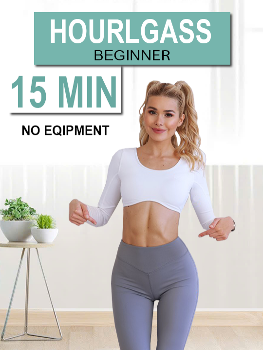 15 MIN HOURGLASS WORKOUT - 3in1 Legs, Abs & Back - Beginner to Medium Level #PamelaReif #ABS #back #legs