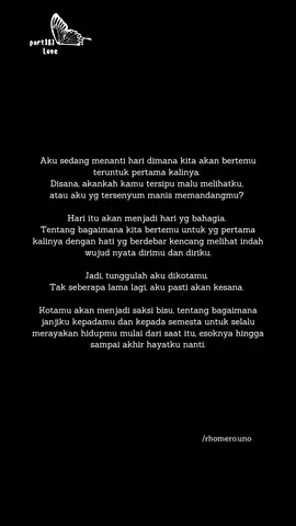 Tunggu aku, yah! 💜 . . . #quotes #tentangcinta #bertemu #pertamakali #katakata #releationship #fyp #fypシ゚ #quotesbaper #masukberanda #tranding #pasangan #cinta 