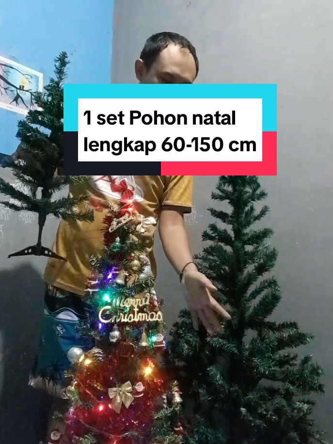 Pohon natal paket 1 set lengkap hiasan dan ornamen.. mulai ukuran 60 cm,90 cm, 120 cm dan 150cm #pohonnatal #pohon natal 1 meter dan hiasanya #pohonnatalmurah #pohonnatal150cm #pohonnatalmurah #promoguncang1111 #dekorasinatal #pohonnatal150cmlengkap #pohonnatalmurah 