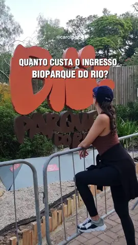 Você conhece o BioParque do Rio? 🐒🌿  Se ainda não, já salva e compartilha essa dica! 🚩  📲  @bioparquedorio  📍Endereço: Parque da Quinta da Boa Vista S/N - São Cristóvão - RJ  📆 Funcionamento: Quarta à Domingo - 9h às 17h  (último horário de entrada 16h)  💰 Valor do ingresso avulso: • Inteira R$ 51,60 • Meia R$ 25,80 • Crianças até 3 anos não pagam  *Valor referente Novembro/2024  Além o ingresso avulso, tem opção de passaporte anual ou ainda combo de atrações.  👉 Combo de atrações: • BioParque + AquaRio   • BioParque + Cristo Redentor  💻Veja todos os valores no site oficial: ingressos.bioparquedorio.com.br  🚘 Tem estacionamento pago à parte: • Visitantes: R$ 40,00  • Sócios: R$ 35,00  🚇 Próximo a estação de metrô: São Cristóvão  #BioParqueDoRio #ZoológicoDoRio #QuintadaBoaVisTa #RiodeJaneiro 