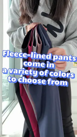 Fleece lined pants come in a variety of colors to choose from🌈✨#viconow #fleecelined #fyp 