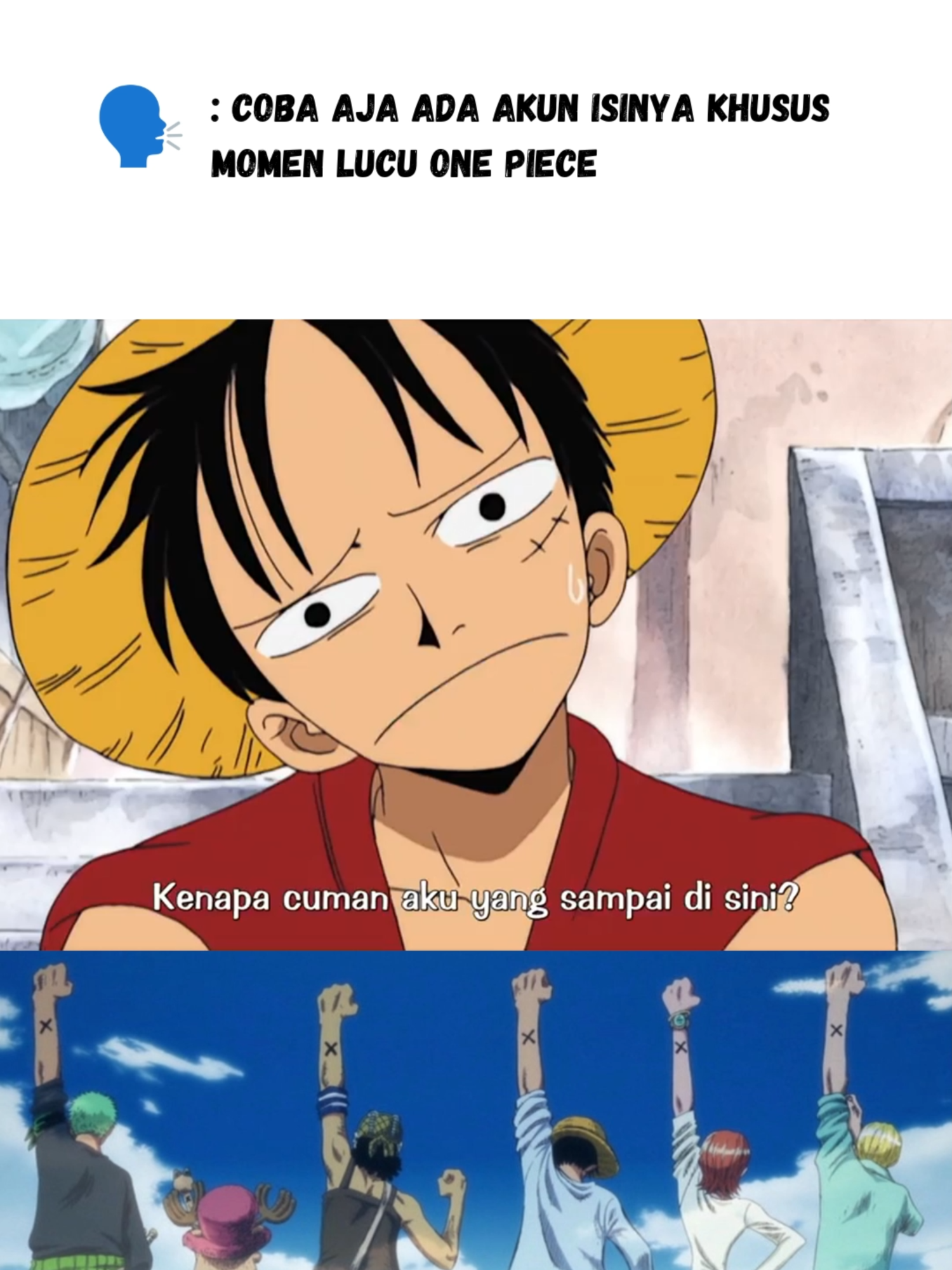 Kesasar versi Luffy... #onepiece #onepiecelucu #onepiecengakak #onepiecetiktok #anime