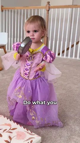 Rapunzel takes her role very seriously 😂 #baby #funny #rapunzel #comedy #family #daughters #girldad  #princess 