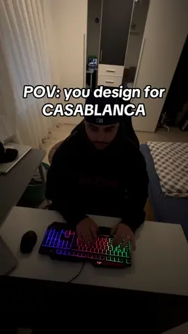 Quick Sunday Concept Design for Casablanca #fashiondesign #design #graphicdesign #photoshop #streetwear #clothingbrand #casablanca 