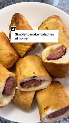 Kolaches made at home in the air fryer. Since I don’t have an oven, I couldn’t hold back any longer to make these. Easy to make, and delicious!!!😋 Everyone’s favorite kolaches at home. #quickbreakfast #kolaches #easybreakfast #favoriterecipes #simplerecipes #airfryer #HEB #crescentrolls #biscuits #ThankyouJesus #familyof7 