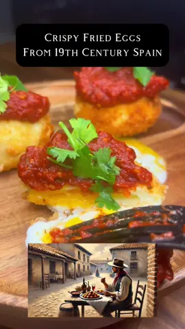 Huevos Encapotados #History #spain #spanish #Recipe #cooking #eggs #fyp #historyfacts #historylesson #historymeme #Foodie 