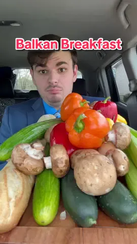 Balkan Breakfast First Time #balkanbreakfast #mukbang #eating #asmreating #Foodie #viral #fyp 