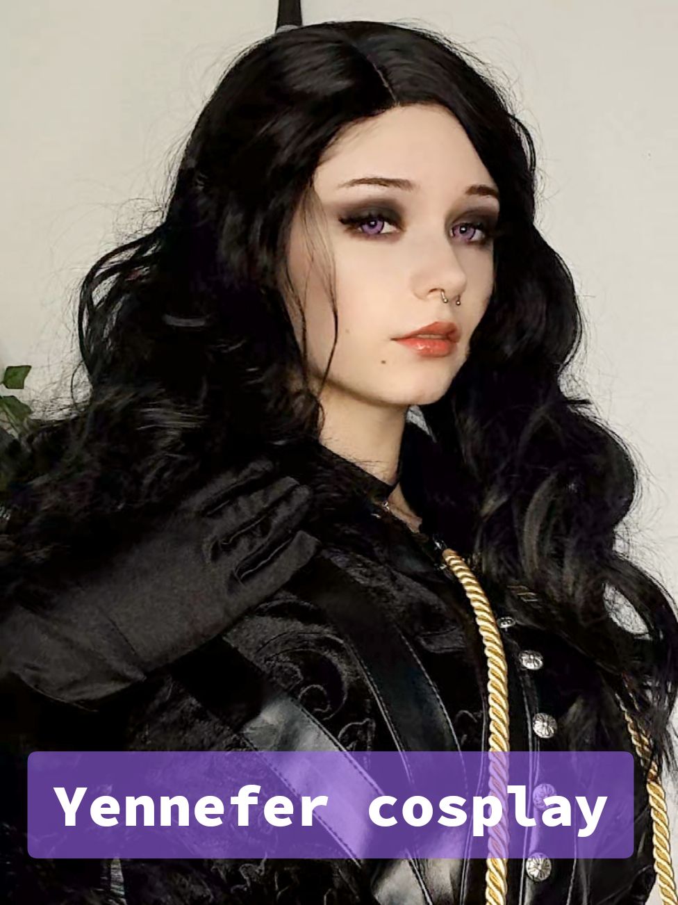 Its so hard to film something completely black without turning into a big black blob #thewitchercosplay #thewitcher3cosplay #thewitcher3 #cosplay #yennefercosplay #yenneferofvengerberg #yennefer 