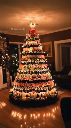 Ideias para fazer diferente neste Natal.🎄 Vai fazer qual? Ou faltou a sua? #sushi #christmas #Natal #christmastree #food 