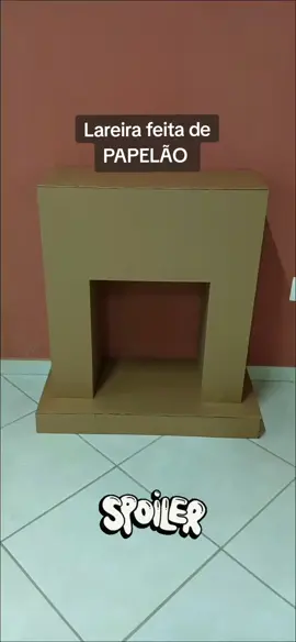 lareira#papelao#natal#reciclagem#enfeites