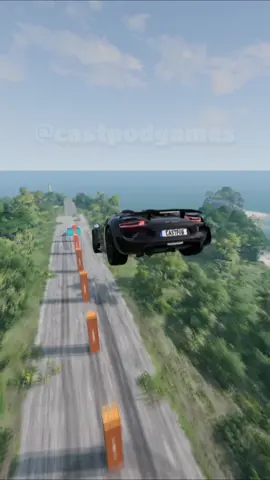 Qual carro pula os containers de pé? #beamngdrive #beamng #carros #porsche #gaming 