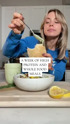 A week of high protein and whole food meals 😚 recipes already up on my page!! 🫶🏼 #wieiad #whatieatinaday #healthyfood #healthymeals #DinnerIdeas #healthydinner #easydinner #highprotein 