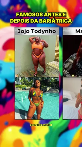 Famosos antes e depois da bariátrica, muito conhecida também como cirurgia do estômago ou redução do estômago. #bariatrica #cirurgiabariatrica #antesedepois #transformação #curiosidades 