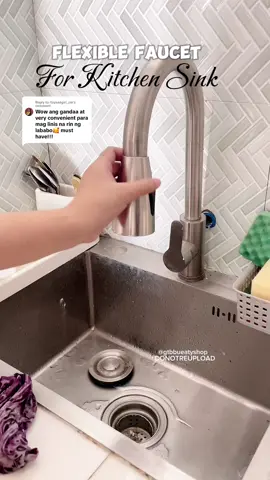 Replying to @itsyaaagirl_zie mapapadali na talaga ang paglinis ng Sink natin mii😊😍#Kitchenfaucet#faucet#flexiblefaucet#kitchen 