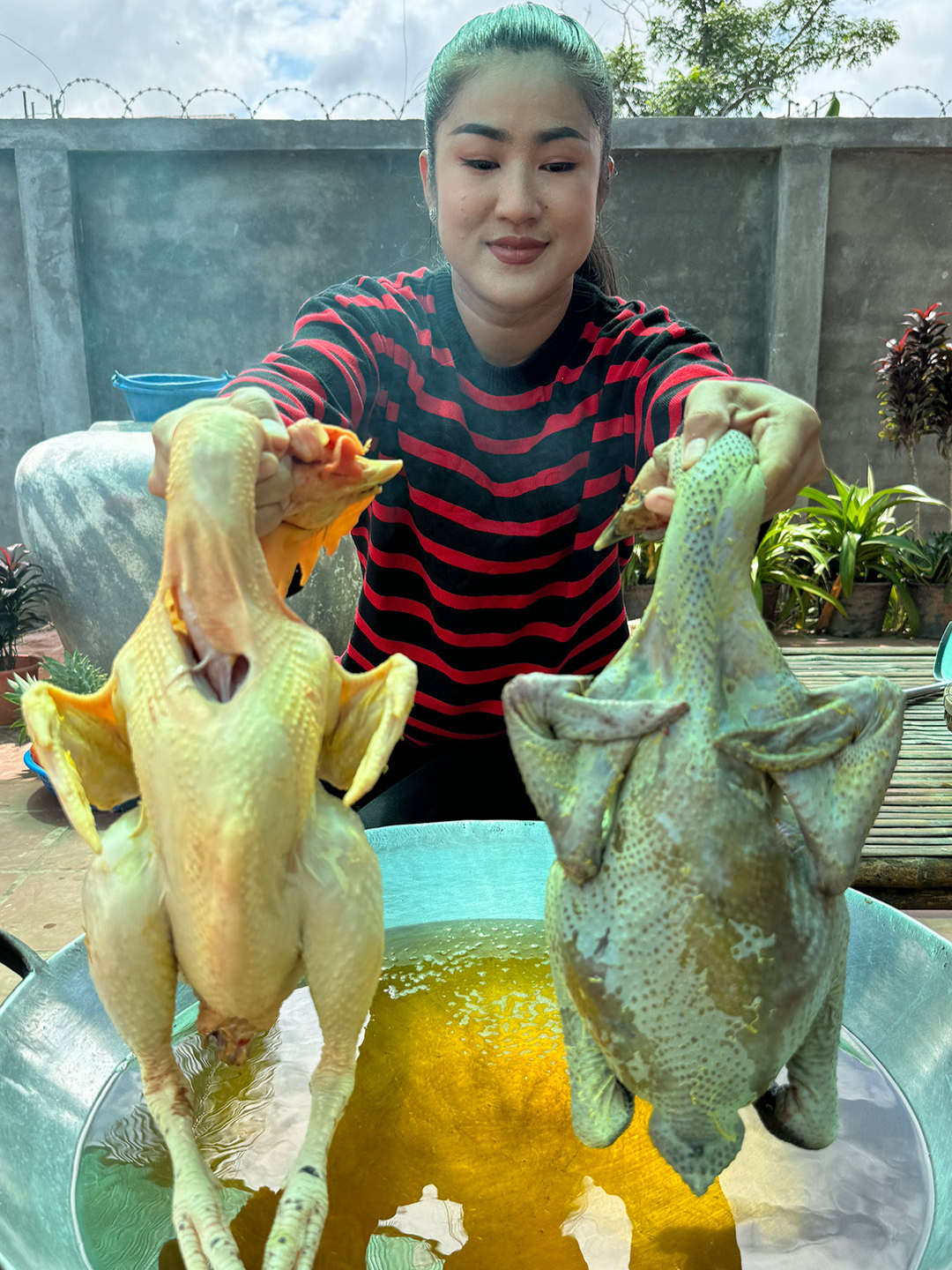 Yummy native chickens cooking by Mommy Sreypov