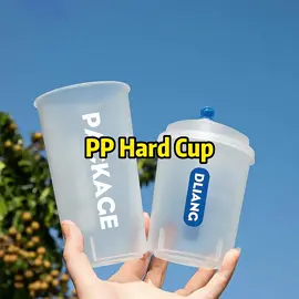 Custom Logo 500ml 700ml Milk Tea Coffee Hard PP Disposable Plastic Cup for Hot Cold Drink#CUP #OEM #plastic #pfypシ #fyp
