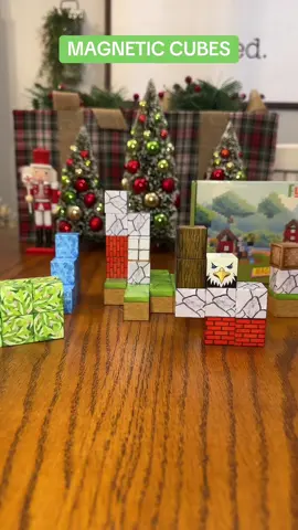 Magnetic cubes would make a great Christmas gift or stocking stuffer. #christmascountdown #christmasgiftideas #giftideas #stockingstufferideas 
