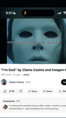 Clams casino “im god” with imogen specifially 🤓 #clamscasino#imogenheap