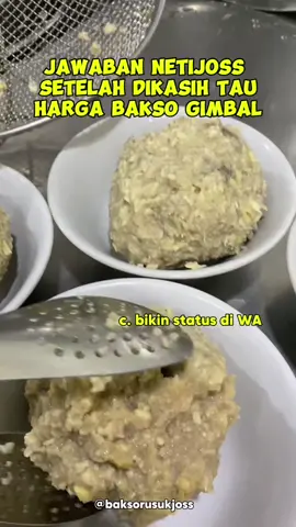 Jadi udah pada tau kan Harga Bakso Gimbal yang lagi Viral ini Berapa ?? Cuma 27 ribu aja 🔥 Yukk ajak ajak tetangga kamu dan keluarga kamu Bakso Gimbal ini ukurannya Besar yaa… 🏡 LOKASI 📍BAKSO RUSUK JOSS PUSAT Perum MGT Mustika Jaya, Bekasi Timur. 📞 0821-2221-6663 —————- #baksorusukjoss #viral #instafood #cikarang #kulinerbeksi #tambun #bekasi #baksogimbal #baksogimbalviral #baksogimbalbekasi #baksopedas #baksobesar #baksogimbalbesar #fyp #kulinertiktok 