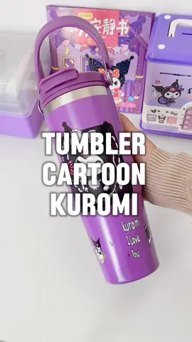 peminat kuromi sila hadir. tumbler design kuromi dan banyak lagi cartoon lain. botol air jenis stainless steel tahan panas dan jugak sejuk. sesuai sangat kalau nak bawak pergi sekolah. boleh cek tengok design lain dekat bag kuning! #tumbler #tumblercartoon #botolairkuromi #kuromi #cartoontumblers #kuromitumbler #tumblerstainless #thermos cup lettering #tumblersoftiktok #tumblerviral #tumblertahanpanas #botolairviral 